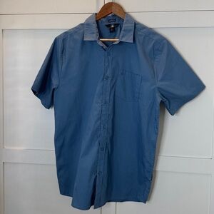 Volcom Blue Casual Button Down Shirt Large